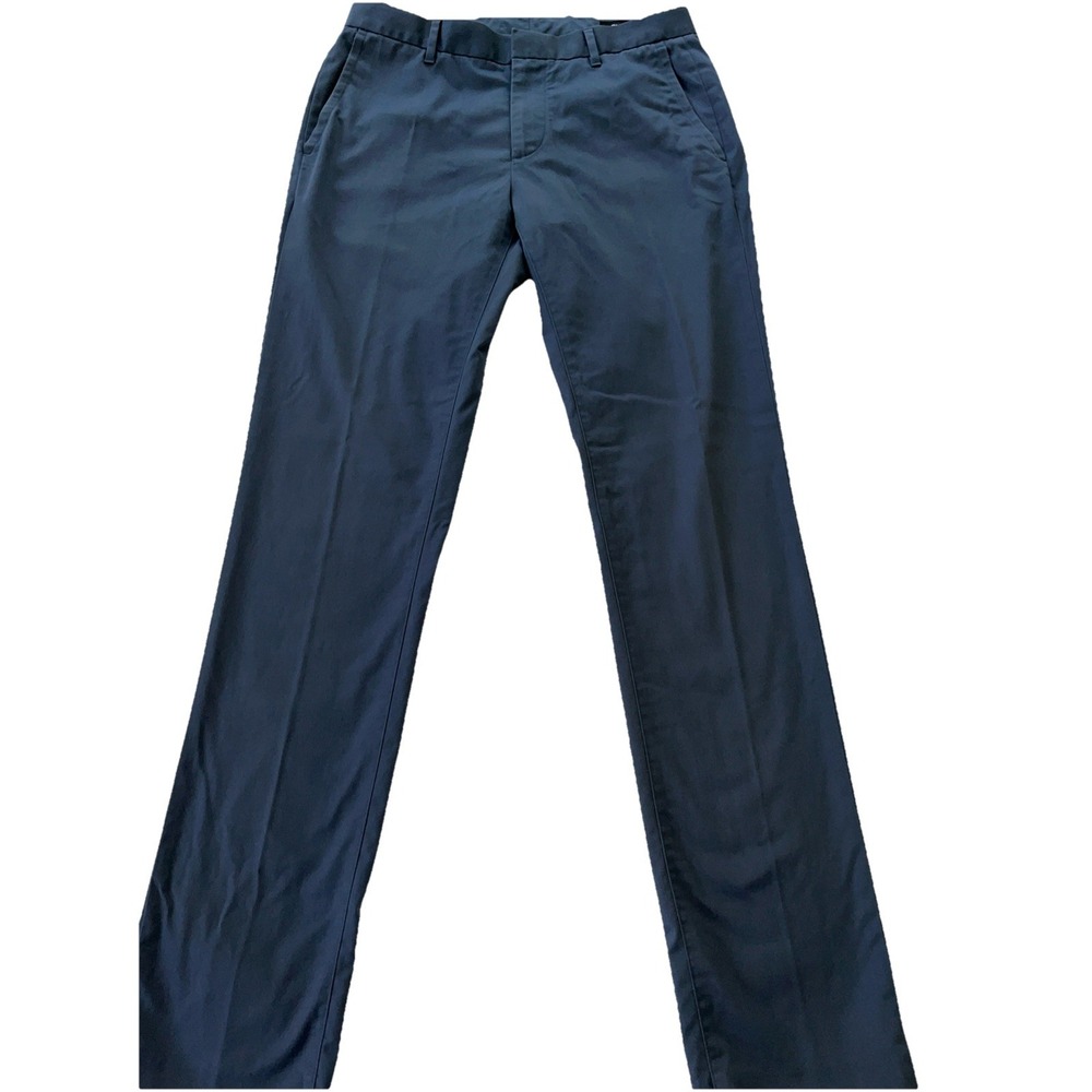 Bonobos Mens Slim Fit Chino Pants Dark Blue 31x34 Cotton Blend Twill Trousers